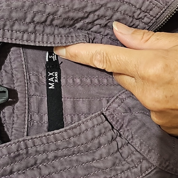 Max Jeans Gray Jacket Small - Picture 6 of 9